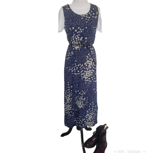 Dresses & Skirts - 5 for $25 vintage blue floral dress